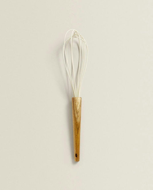 SILICONE AND WOOD WHISK