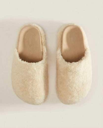 FLUFFY MULE CLOG SLIPPERS